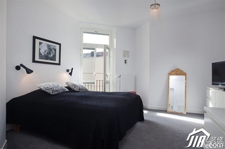 欧式风格别墅小清新白色富裕型140平米以上卧室床效果图