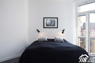 欧式风格别墅小清新白色富裕型140平米以上卧室床图片