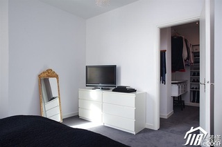 欧式风格别墅小清新白色富裕型140平米以上卧室电视柜效果图