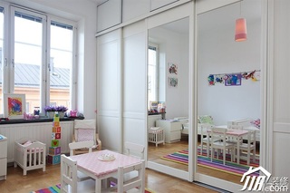 欧式风格别墅小清新白色富裕型140平米以上儿童房效果图