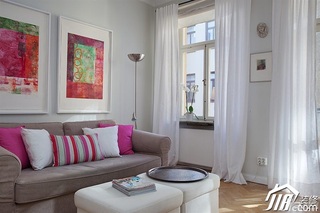 欧式风格小户型温馨富裕型客厅沙发背景墙沙发图片