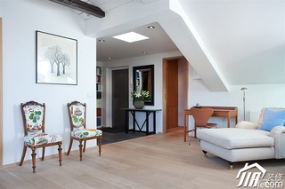 北欧风格公寓时尚白色富裕型客厅装潢