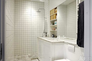 北欧风格公寓经济型70平米卫生间浴室柜效果图