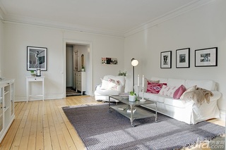 北欧风格公寓经济型80平米客厅茶几图片
