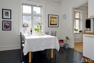 北欧风格公寓经济型80平米餐厅餐桌图片