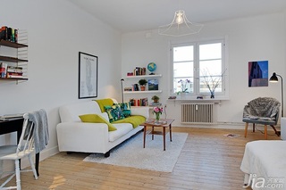 北欧风格公寓经济型40平米卧室沙发图片