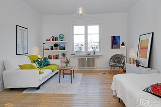 北欧风格公寓经济型40平米卧室茶几图片
