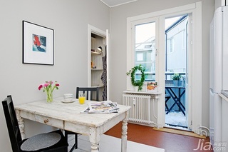 北欧风格公寓经济型40平米餐厅餐桌图片