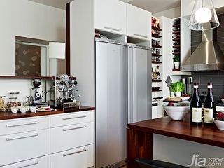北欧风格公寓经济型80平米厨房橱柜效果图