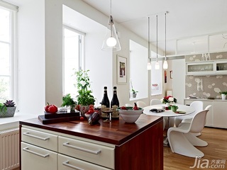 北欧风格公寓经济型80平米厨房灯具效果图