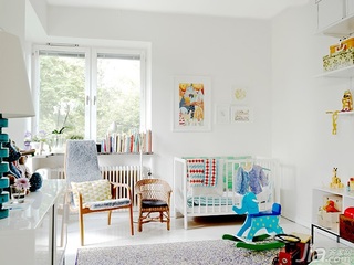 北欧风格公寓经济型110平米儿童房儿童床效果图