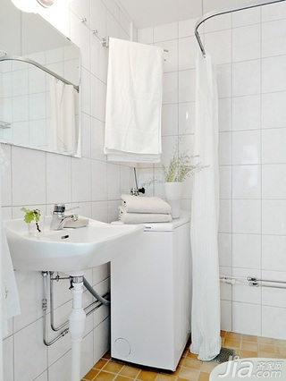 北欧风格公寓经济型110平米卫生间洗手台效果图