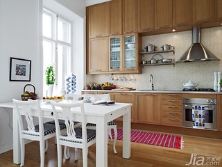 北欧风格公寓经济型100平米厨房餐桌效果图