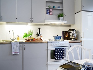 北欧风格公寓经济型厨房橱柜定做