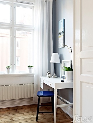 北欧风格公寓经济型70平米窗帘效果图