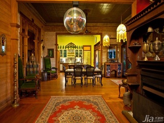 别墅古典暖色调豪华型140平米以上餐厅灯具效果图