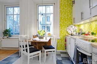北欧风格小户型经济型50平米厨房餐桌图片