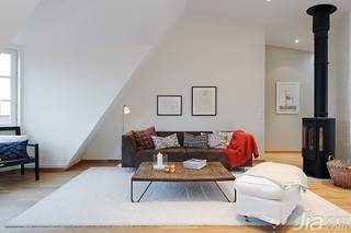 北欧风格公寓经济型110平米客厅沙发图片