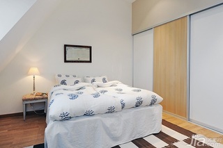 北欧风格公寓经济型110平米卧室灯具图片