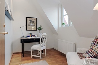 北欧风格公寓经济型110平米书房书桌效果图