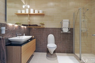 北欧风格公寓经济型110平米卫生间洗手台效果图