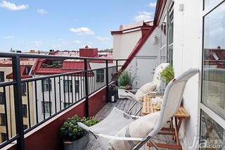 北欧风格公寓经济型110平米阳台设计