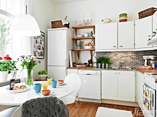北欧风格公寓经济型50平米厨房灯具效果图