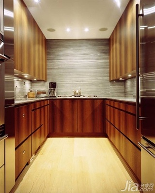 简约风格别墅大气冷色调富裕型厨房橱柜设计图