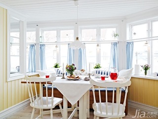 北欧风格别墅经济型140平米以上餐厅窗帘效果图