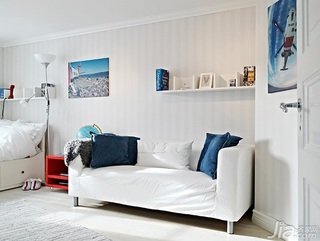 北欧风格别墅经济型140平米以上卧室沙发图片