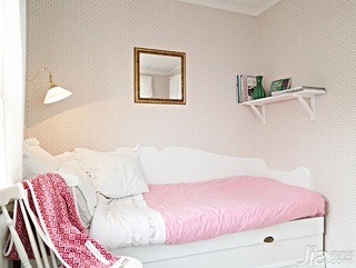 北欧风格别墅经济型140平米以上卧室壁纸图片