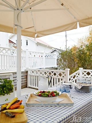北欧风格别墅经济型140平米以上庭院餐桌效果图