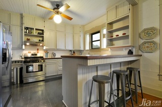 欧式风格复式暖色调富裕型140平米以上厨房吧台吧台椅图片