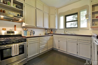 欧式风格复式暖色调富裕型140平米以上厨房橱柜设计图