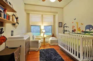 欧式风格复式暖色调富裕型140平米以上儿童房儿童床图片
