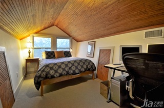 欧式风格复式暖色调富裕型140平米以上卧室吊顶床图片