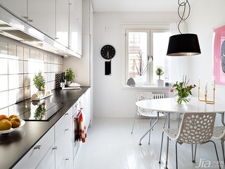 公寓小清新白色富裕型厨房灯具图片
