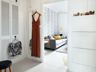 公寓小清新白色富裕型卧室衣柜图片