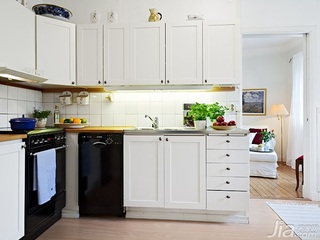 北欧风格小户型经济型50平米厨房橱柜设计图