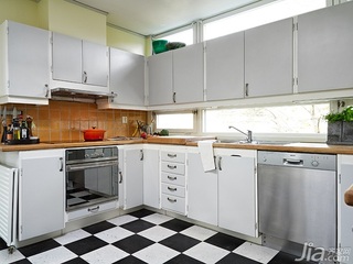 北欧风格别墅经济型130平米厨房橱柜设计图纸