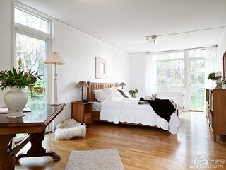 北欧风格别墅经济型130平米卧室窗帘效果图