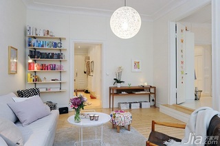 北欧风格公寓经济型80平米客厅沙发效果图