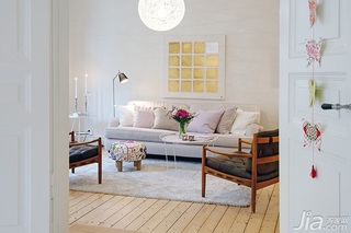 北欧风格公寓经济型80平米客厅沙发图片