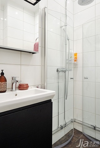 北欧风格公寓经济型80平米卫生间洗手台效果图