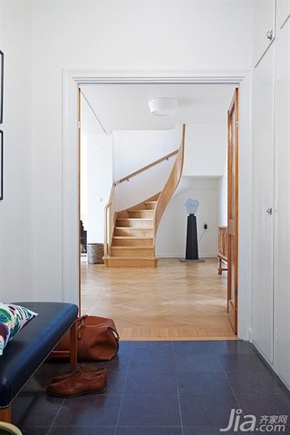 宜家风格复式经济型门厅楼梯设计图纸