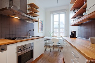宜家风格公寓经济型厨房橱柜安装图