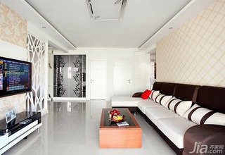 简约风格二居室经济型90平米客厅沙发背景墙沙发效果图