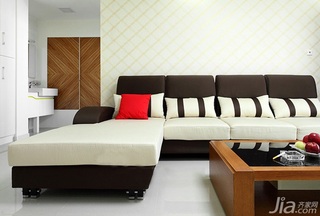 简约风格二居室简洁经济型90平米沙发背景墙沙发图片
