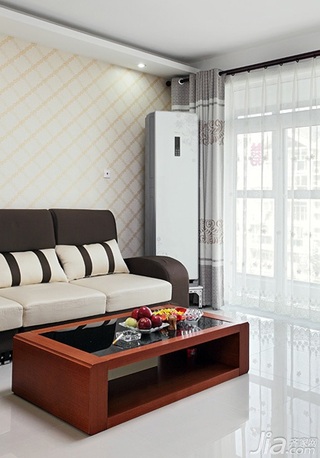简约风格二居室经济型90平米客厅茶几效果图