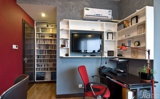 欧式风格小户型实用经济型60平米书房书桌图片